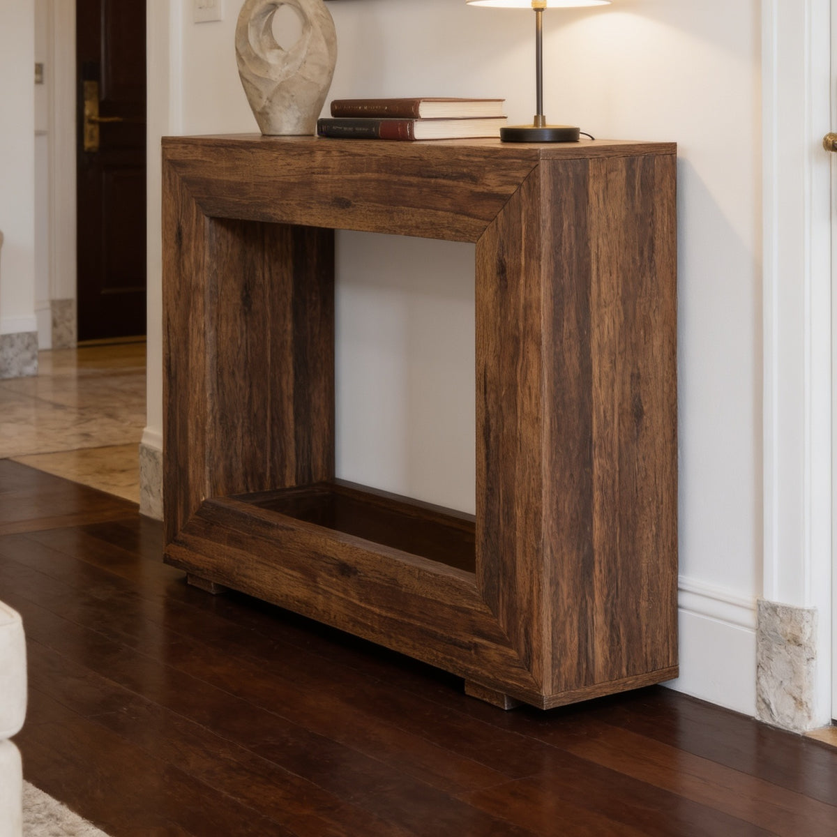 Open frame console table