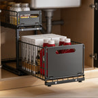 Pull out under sink organizer