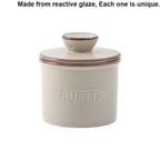Ceramic butter dish reactive glaze