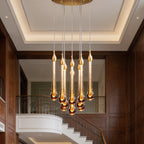 Raindrop K9 crystal pendant light detail