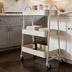 Three tier rolling cart