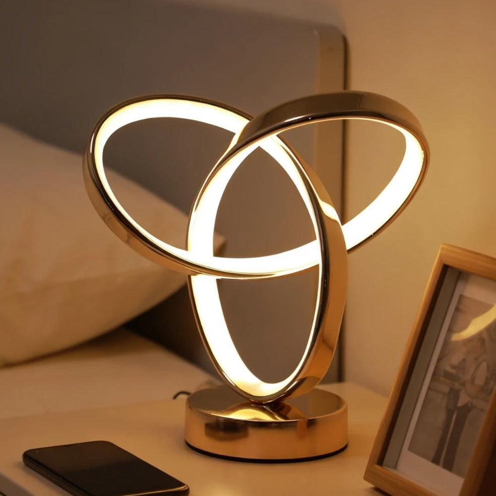Triple loop LED table lamp