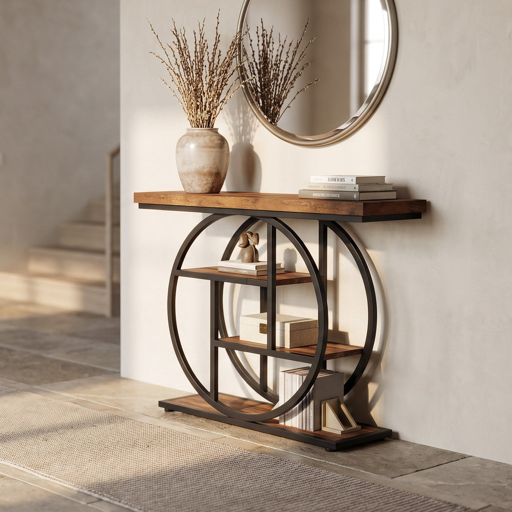 Four tier console table