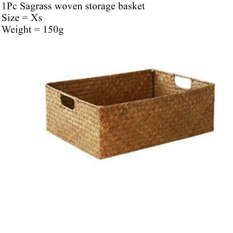 Size drawing of the smallest wicker basket with its weight listed