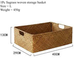 Size drawing of the largest wicker basket with its weight listed