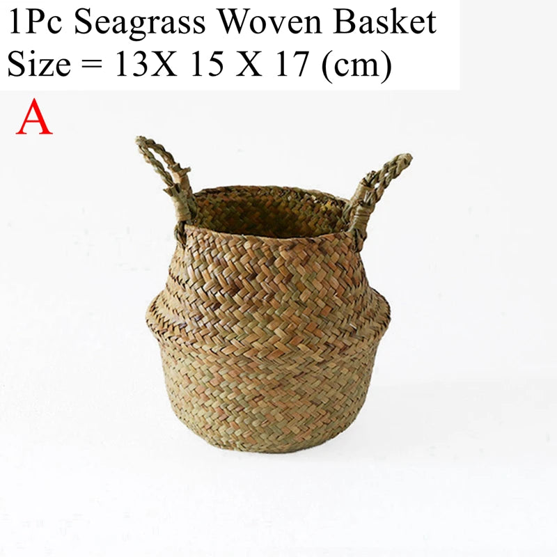 Size A seagrass belly basket, the smallest in the range