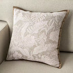 Gray and Blue Chenille Throw Pillow Cover, Woven Jacquard Cushion Case in Four Cool Toned Designs, 40 x 40 to 50 x 50 cm / 15.7 to 19.7 in