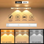 Feature board for the 20 cm / 7.9 in white bar with motion sensing and three light tones