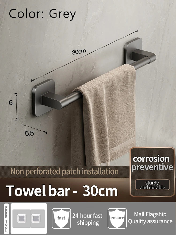 Product board for the gray 30 cm / 11.8 in bar with the same towel shown