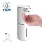 Automatic Soap Dispenser, Touchless Infrared Sensor Pump for Foam or Liquid Hand Wash, USB Rechargeable ABS Unit for Bathroom and Kitchen