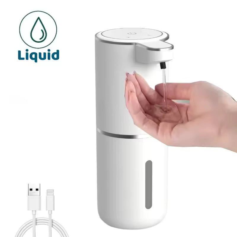 Automatic Soap Dispenser, Touchless Infrared Sensor Pump for Foam or Liquid Hand Wash, USB Rechargeable ABS Unit for Bathroom and Kitchen