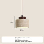 Specification card for the wider stone shade with its measurements listed