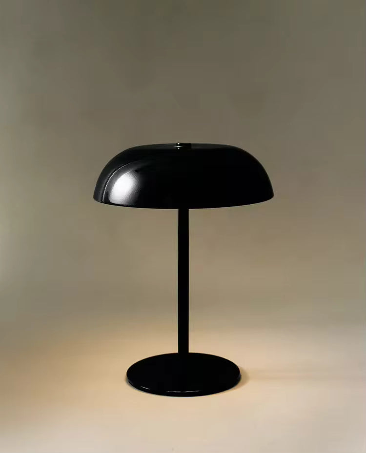 Cordless Dome Table Lamp, Rechargeable 3 W LED Accent Light with Touch Dimming for Dining Room, Bedside and Bar, in Four Metal Finishes