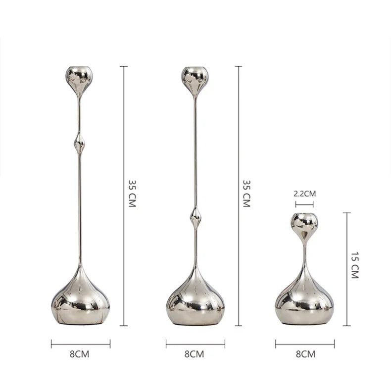 Line drawing comparing three candlestick heights with base widths marked