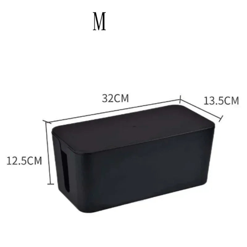 Size diagram of the medium black box marked 32 cm / 12.6 in long