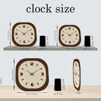 Size comparison chart placing the clock next to a phone at each option