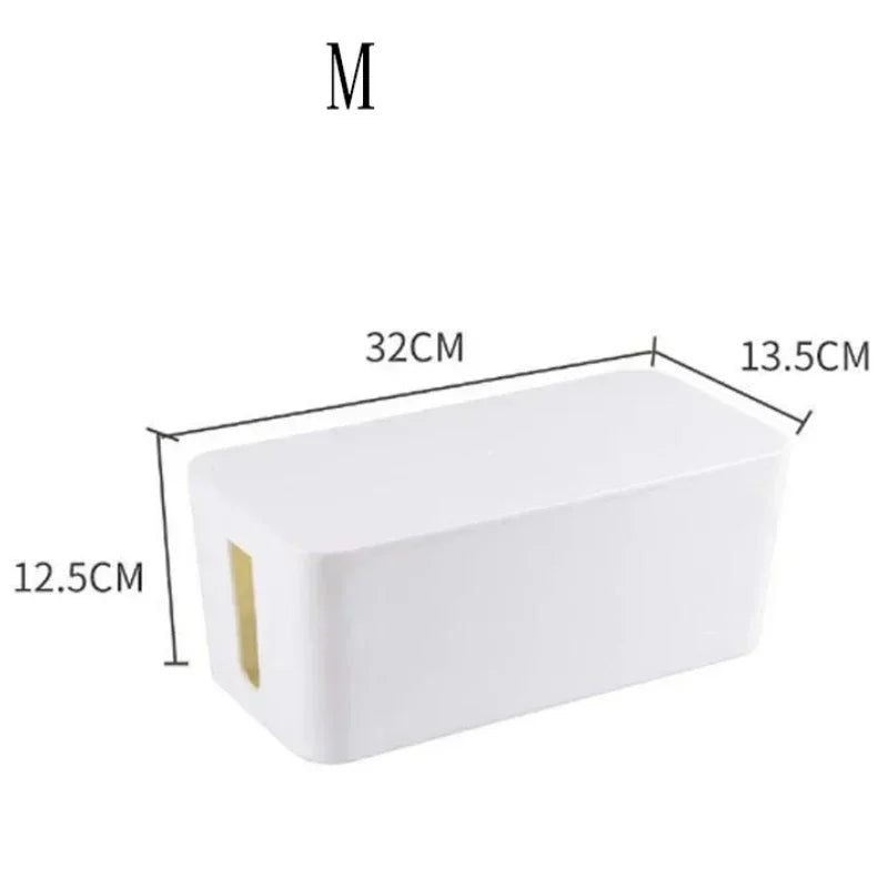 Size diagram of the medium white box marked 32 cm / 12.6 in long