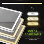 LED Full Length Mirror, 64 by 21 in / 163 by 53 cm Lighted Dressing Glass with Three Light Colors and Touch Dimming, Bedroom and Hallway