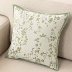 Cream Chenille Throw Pillow Cover, Woven Jacquard Cushion Case in Ivory, Five Designs, 40 x 40 to 50 x 50 cm / 15.7 to 19.7 in