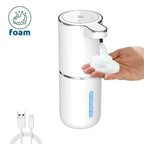 Automatic Soap Dispenser, Touchless Infrared Sensor Pump for Foam or Liquid Hand Wash, USB Rechargeable ABS Unit for Bathroom and Kitchen