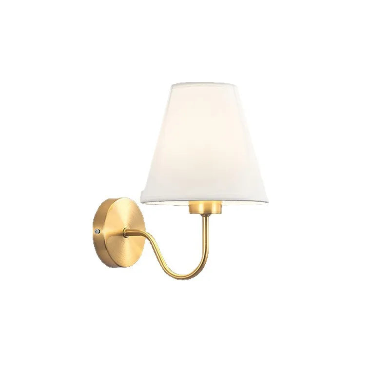 Modern Fabric Wall Lamps Retro Bedside Wall Lamp Living Room Wall Lights Simple Loft Wall Sconce Lighting Fixture AC85-265V E27