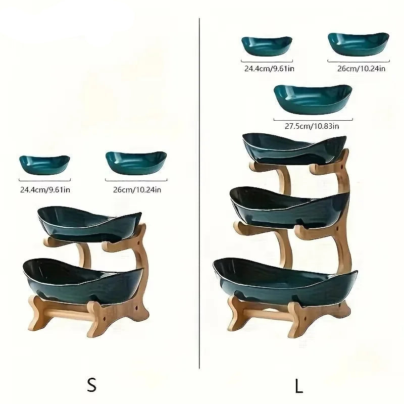 Comparison of the small and large green stands in two tier and three tier setups