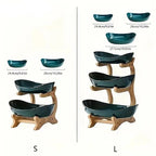Comparison of the small and large green stands in two tier and three tier setups