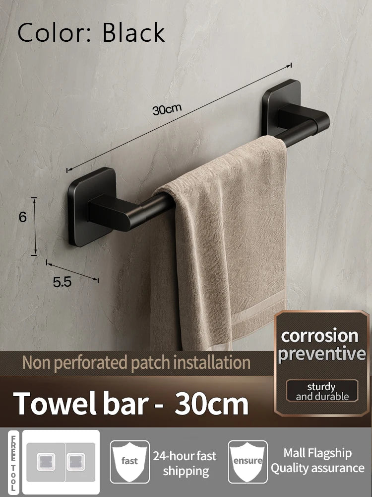 Product board for the black 30 cm / 11.8 in bar with its adhesive fixing