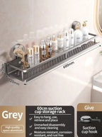 Product board for the 60 cm / 23.6 in gray shelf showing width and depth marks