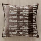 Textured Throw Pillow Cover, Woven Cushion Case in Brown, Gray and Chocolate, 45 x 45 cm / 17.7 in Square or 30 x 50 cm / 19.7 in Lumbar