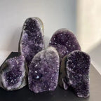 Natural Amethyst Crystal Cluster, Raw Purple Quartz Geode Specimen Sold by Weight from 300 g / 10.6 oz to 1.8 kg / 4 lb, for Shelf, Desk or Mantel