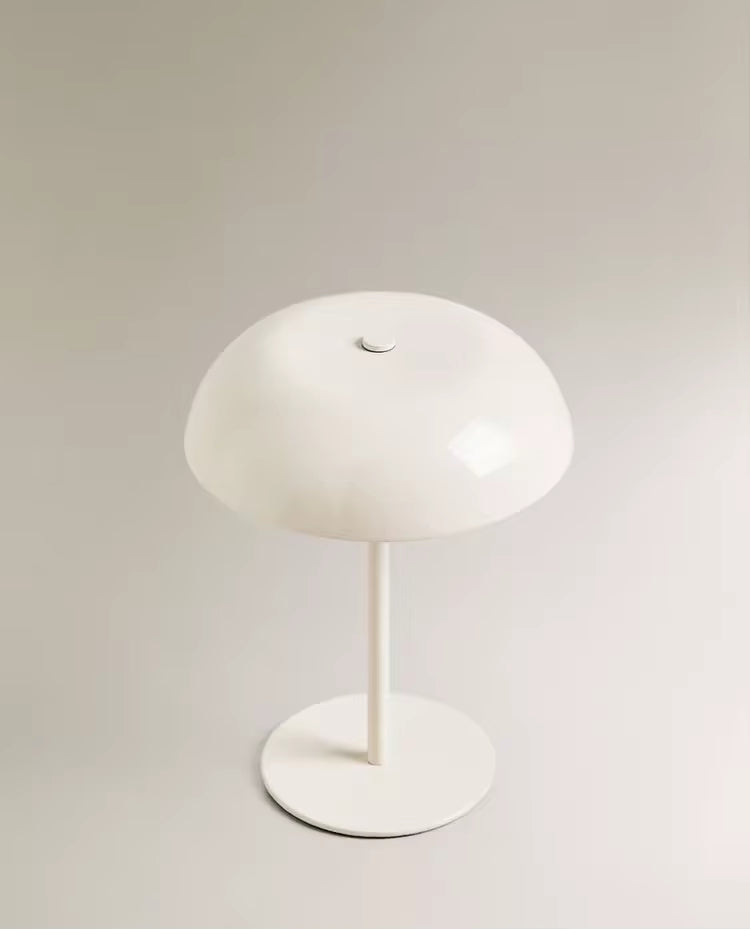 Cordless Dome Table Lamp, Rechargeable 3 W LED Accent Light with Touch Dimming for Dining Room, Bedside and Bar, in Four Metal Finishes