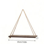 Larger diagram of the empty pine board with the rope triangle and width marked