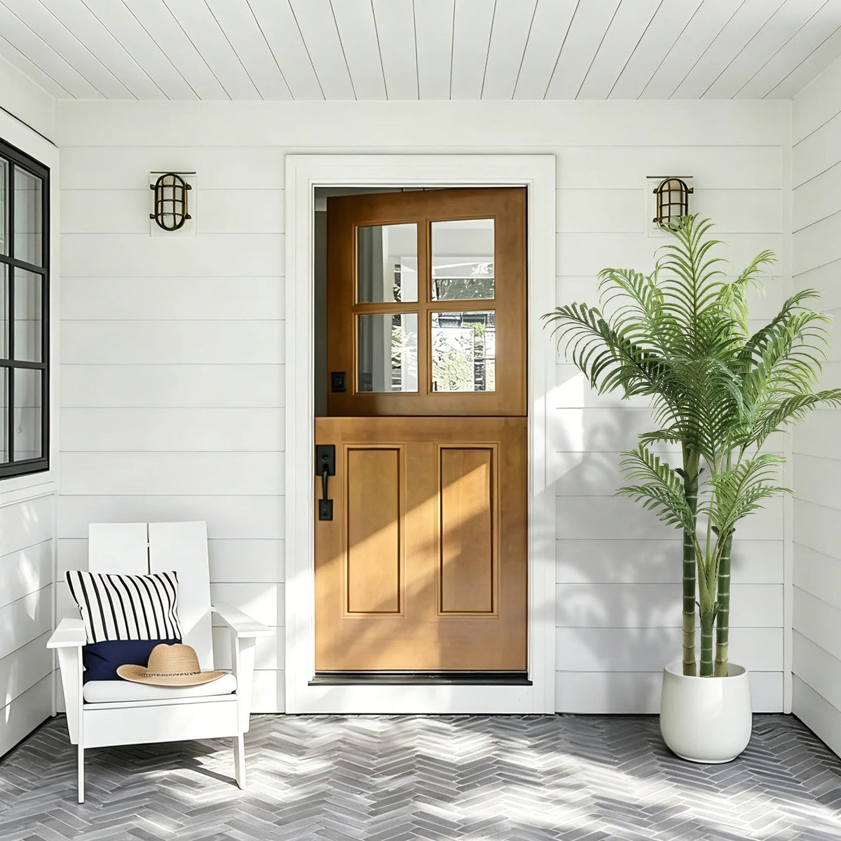 Faux areca palm