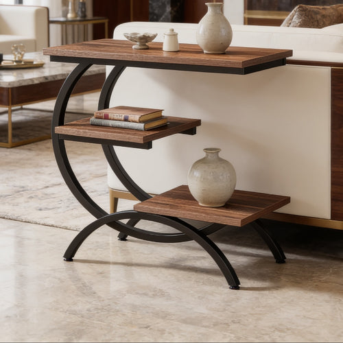 C shaped end table