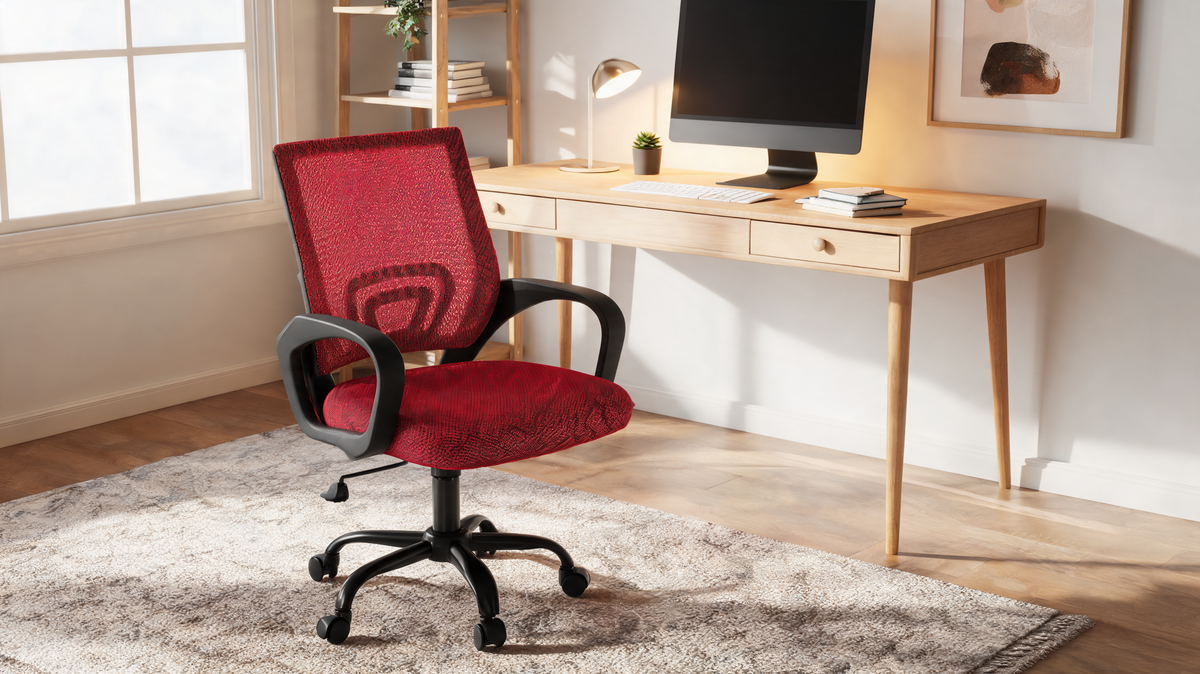 Storage pocket on the back of the mesh office chair