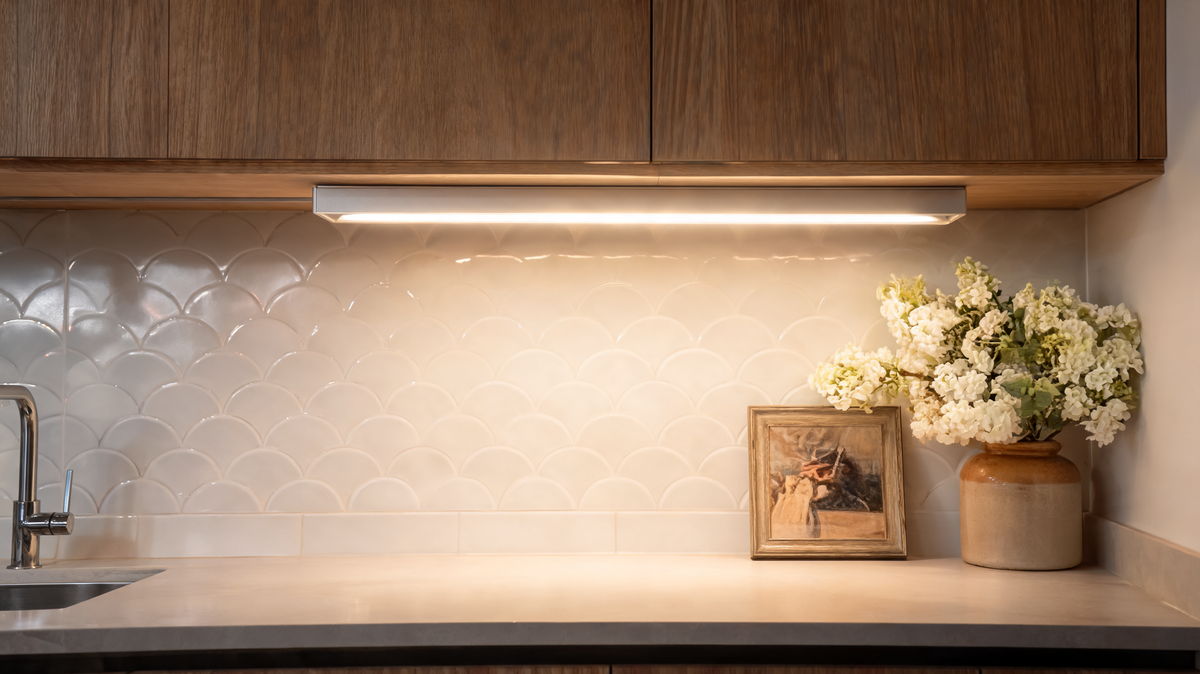Motion sensor LED light bar detail