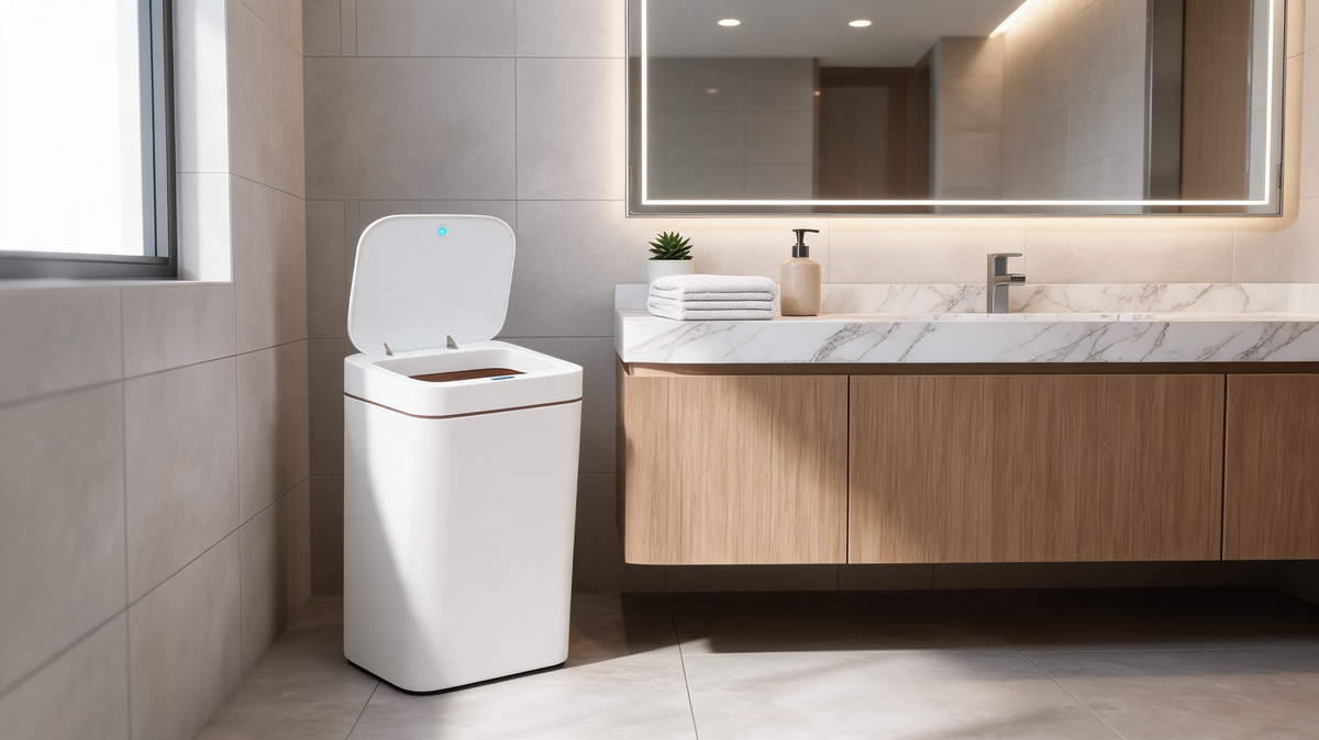 Wide opening of the 15 liter touchless sensor trash can