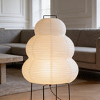 Akari style rice paper table lamp