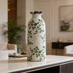 Crackle glaze bud vase