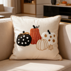 Black tufted velvet square pillow cover