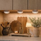 RGB Under Cabinet Puck Lights with Remote, Battery Powered Wireless LED Closet and Night Lights, Dimmable with Timer, Sets of 1 to 6