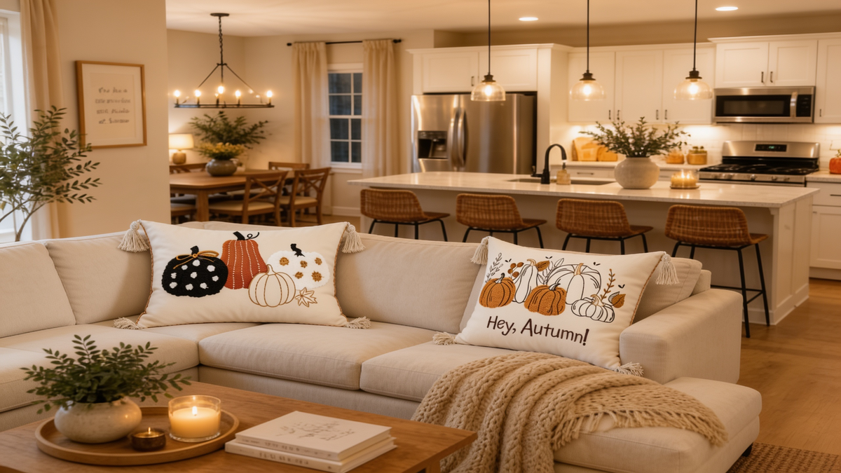 Solid Velvet Throw Pillow Cover, Tufted Autumn Cushion Case in Black, White, Yellow and Orange, 45 x 45 cm / 17.7 in or 30 x 50 cm / 19.7 in