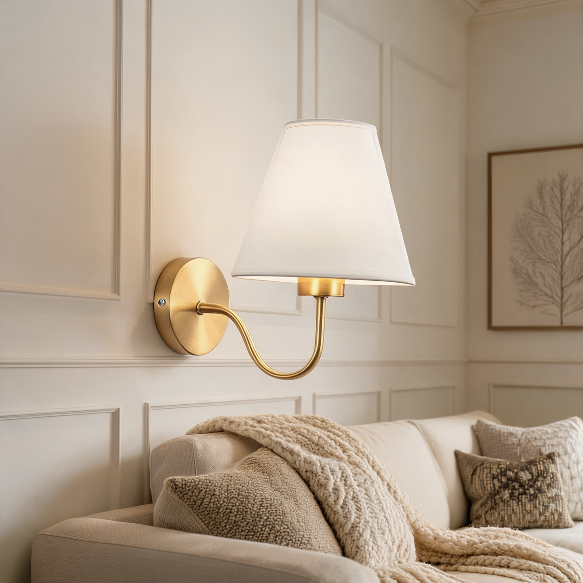 Modern Fabric Wall Lamps Retro Bedside Wall Lamp Living Room Wall Lights Simple Loft Wall Sconce Lighting Fixture AC85-265V E27