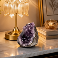 Natural Amethyst Crystal Cluster, Raw Purple Quartz Geode Specimen Sold by Weight from 300 g / 10.6 oz to 1.8 kg / 4 lb, for Shelf, Desk or Mantel